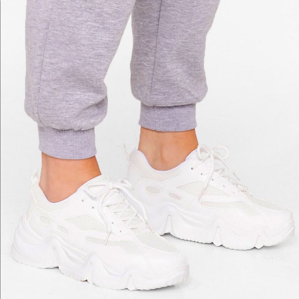 NWT Chunk Lace-up Sneakers